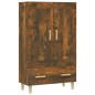 vidaXL Aparador de madera contrachapada roble ahumado 70x31x115 cm vidaXL Aparador de madera contrachapada roble ahumado 70x31x115 cm