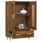 vidaXL Aparador de madera contrachapada roble ahumado 70x31x115 cm vidaXL Aparador de madera contrachapada roble ahumado 70x31x115 cm