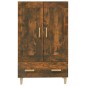 vidaXL Aparador de madera contrachapada roble ahumado 70x31x115 cm vidaXL Aparador de madera contrachapada roble ahumado 70x31x115 cm