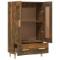 vidaXL Aparador de madera contrachapada roble ahumado 70x31x115 cm vidaXL Aparador de madera contrachapada roble ahumado 70x31x115 cm