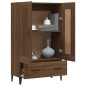 vidaXL Aparador alto de madera contrachapada marrón roble 70x31x115 cm vidaXL Aparador alto de madera contrachapada marrón roble 70x31x115 cm