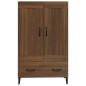 vidaXL Aparador alto de madera contrachapada marrón roble 70x31x115 cm vidaXL Aparador alto de madera contrachapada marrón roble 70x31x115 cm