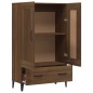 vidaXL Aparador alto de madera contrachapada marrón roble 70x31x115 cm vidaXL Aparador alto de madera contrachapada marrón roble 70x31x115 cm