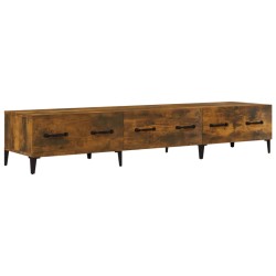 vidaXL Mueble de TV madera contrachapada roble ahumado 150x34,5x30 cm