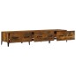 vidaXL Mueble de TV madera contrachapada roble ahumado 150x34,5x30 cm vidaXL Mueble de TV madera contrachapada roble ahumado 150x34,5x30 cm