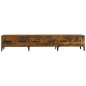 vidaXL Mueble de TV madera contrachapada roble ahumado 150x34,5x30 cm vidaXL Mueble de TV madera contrachapada roble ahumado 150x34,5x30 cm
