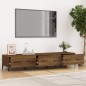 vidaXL Mueble de TV madera contrachapada roble ahumado 150x34,5x30 cm vidaXL Mueble de TV madera contrachapada roble ahumado 150x34,5x30 cm