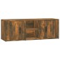 vidaXL Mueble de TV madera contrachapada roble ahumado 100x31,5x35 cm vidaXL Mueble de TV madera contrachapada roble ahumado 100x31,5x35 cm