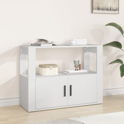 vidaXL Aparador de madera contrachapada blanco 80x30x60 cm
