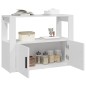 vidaXL Aparador de madera contrachapada blanco 80x30x60 cm vidaXL Aparador de madera contrachapada blanco 80x30x60 cm