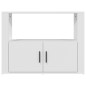 vidaXL Aparador de madera contrachapada blanco 80x30x60 cm vidaXL Aparador de madera contrachapada blanco 80x30x60 cm