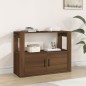 vidaXL Aparador de madera contrachapada marrón roble 80x30x60 cm vidaXL Aparador de madera contrachapada marrón roble 80x30x60 cm