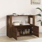 vidaXL Aparador de madera contrachapada marrón roble 80x30x60 cm vidaXL Aparador de madera contrachapada marrón roble 80x30x60 cm