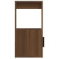 vidaXL Aparador de madera contrachapada marrón roble 80x30x60 cm vidaXL Aparador de madera contrachapada marrón roble 80x30x60 cm