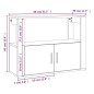 vidaXL Aparador de madera contrachapada marrón roble 80x30x60 cm vidaXL Aparador de madera contrachapada marrón roble 80x30x60 cm