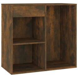 vidaXL Armario de maquillaje madera color roble ahumado 80x40x75 cm