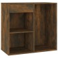 vidaXL Armario de maquillaje madera color roble ahumado 80x40x75 cm