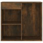 vidaXL Armario de maquillaje madera color roble ahumado 80x40x75 cm