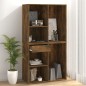 vidaXL Armario de maquillaje madera color roble ahumado 80x40x75 cm
