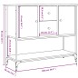 vidaXL Aparador de madera de ingeniería gris Sonoma 100x36x85 cm vidaXL Aparador de madera de ingeniería gris Sonoma 100x36x85 cm