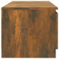 vidaXL Mueble de TV con luces LED roble ahumado 140x40x35,5 cm vidaXL Mueble de TV con luces LED roble ahumado 140x40x35,5 cm