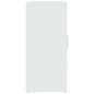 vidaXL Aparador de madera contrachapada blanca 91x29,5x65 cm vidaXL Aparador de madera contrachapada blanca 91x29,5x65 cm