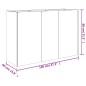 vidaXL Jardinera acero corten 120x40x80 cm vidaXL Jardinera acero corten 120x40x80 cm
