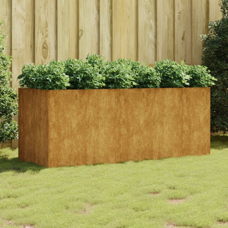 vidaXL Jardinera acero corten 200x80x80 cm vidaXL Jardinera acero corten 200x80x80 cm