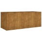 vidaXL Jardinera acero corten 200x80x80 cm vidaXL Jardinera acero corten 200x80x80 cm