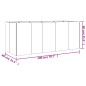 vidaXL Jardinera acero corten 200x80x80 cm vidaXL Jardinera acero corten 200x80x80 cm