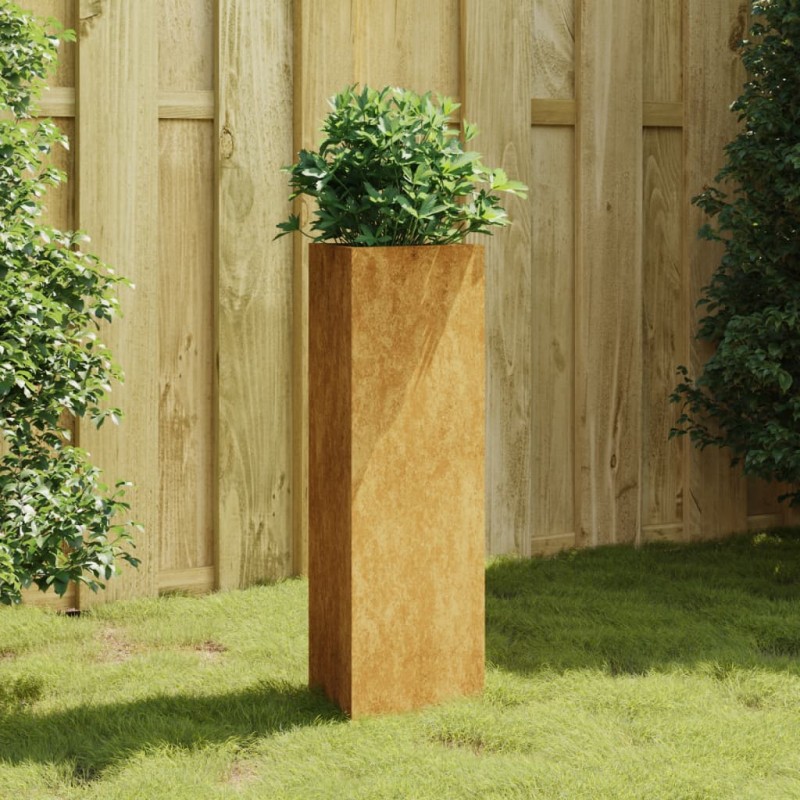 vidaXL Jardinera de acero corten 30x26x75 cm vidaXL Jardinera de acero corten 30x26x75 cm