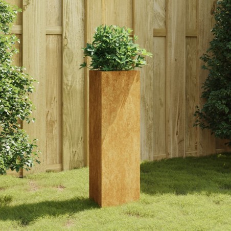 vidaXL Jardinera de acero corten 30x26x75 cm