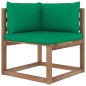 vidaXL Set de jardín palets 4 pzas con cojines madera pino impregnada vidaXL Set de jardín palets 4 pzas con cojines madera pino impregnada