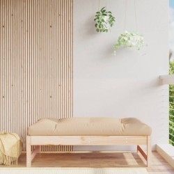 vidaXL Taburete de jardín madera maciza de pino 120x80 cm