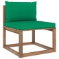 vidaXL Set de jardín palets 4 pzas con cojines madera pino impregnada vidaXL Set de jardín palets 4 pzas con cojines madera pino impregnada
