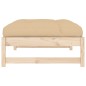 vidaXL Taburete de jardín madera maciza de pino 120x80 cm vidaXL Taburete de jardín madera maciza de pino 120x80 cm