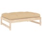 vidaXL Taburete de jardín madera maciza de pino 120x80 cm vidaXL Taburete de jardín madera maciza de pino 120x80 cm