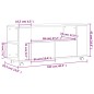 vidaXL Mueble para TV madera de ingeniería blanco 102x34,5x43 cm