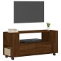 vidaXL Mueble para TV madera de ingeniería roble marrón 102x34,5x43 cm