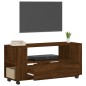vidaXL Mueble para TV madera de ingeniería roble marrón 102x34,5x43 cm