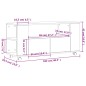 vidaXL Mueble para TV madera de ingeniería roble marrón 102x34,5x43 cm