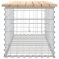 vidaXL Banco de jardín diseño gaviones madera maciza pino 103x44x42 cm vidaXL Banco de jardín diseño gaviones madera maciza pino 103x44x42 cm
