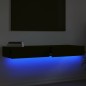 vidaXL Muebles de TV con luces LED 2 uds negro 60x35x15,5 cm vidaXL Muebles de TV con luces LED 2 uds negro 60x35x15,5 cm