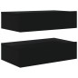 vidaXL Muebles de TV con luces LED 2 uds negro 60x35x15,5 cm vidaXL Muebles de TV con luces LED 2 uds negro 60x35x15,5 cm