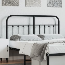 vidaXL Cabecero de metal negro 150 cm
