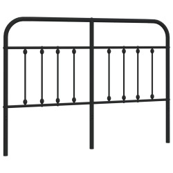 vidaXL Cabecero de metal negro 150 cm