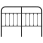 vidaXL Cabecero de metal negro 150 cm vidaXL Cabecero de metal negro 150 cm