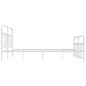 vidaXL Estructura cama metal con cabecero y pie cama blanco 183x213 cm vidaXL Estructura cama metal con cabecero y pie cama blanco 183x213 cm