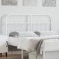 vidaXL Cabecero de metal blanco 135 cm