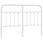 vidaXL Cabecero de metal blanco 135 cm